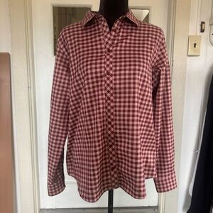 New with tags Orvis gingham button-down shirt.